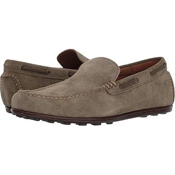 Frye Men's Allen Venetian Suede Driving Moc Loafer - 12 Brown - Picture 1 of 3
